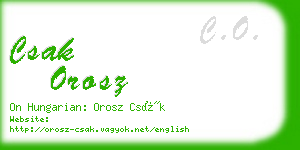 csak orosz business card